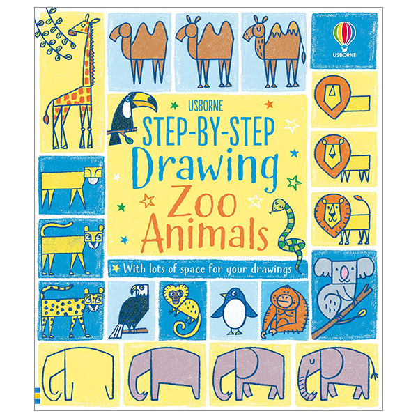 step-by-step drawing zoo animals