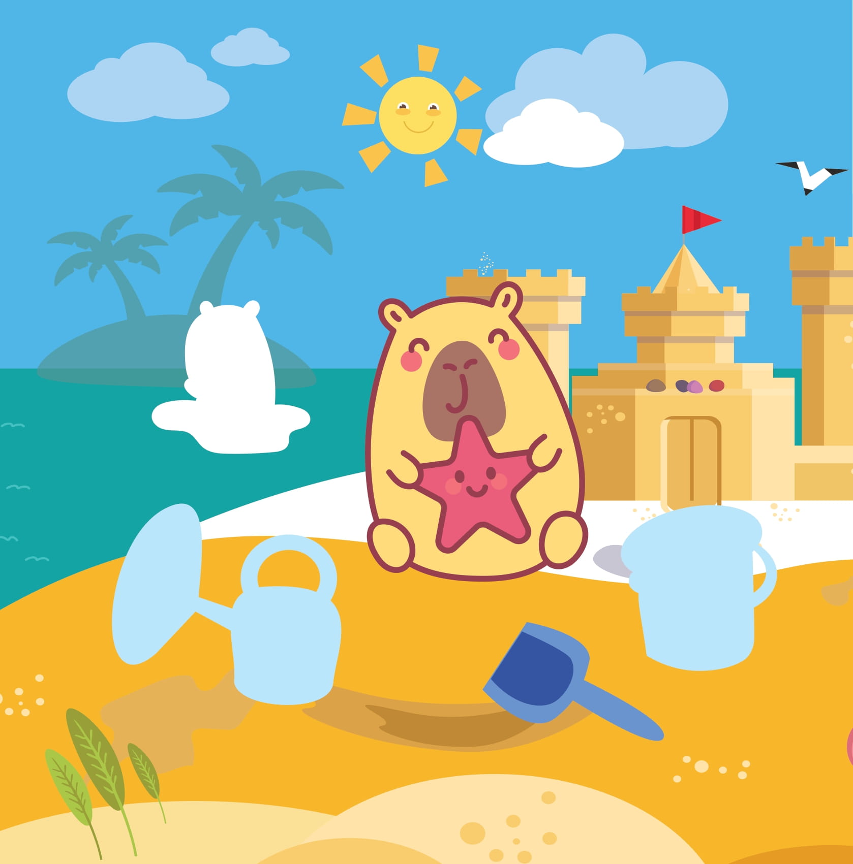 Sticker Capybara - Tìm Vật Ẩn Giấu - Thế GiớI Đại Dương - Ảnh 3