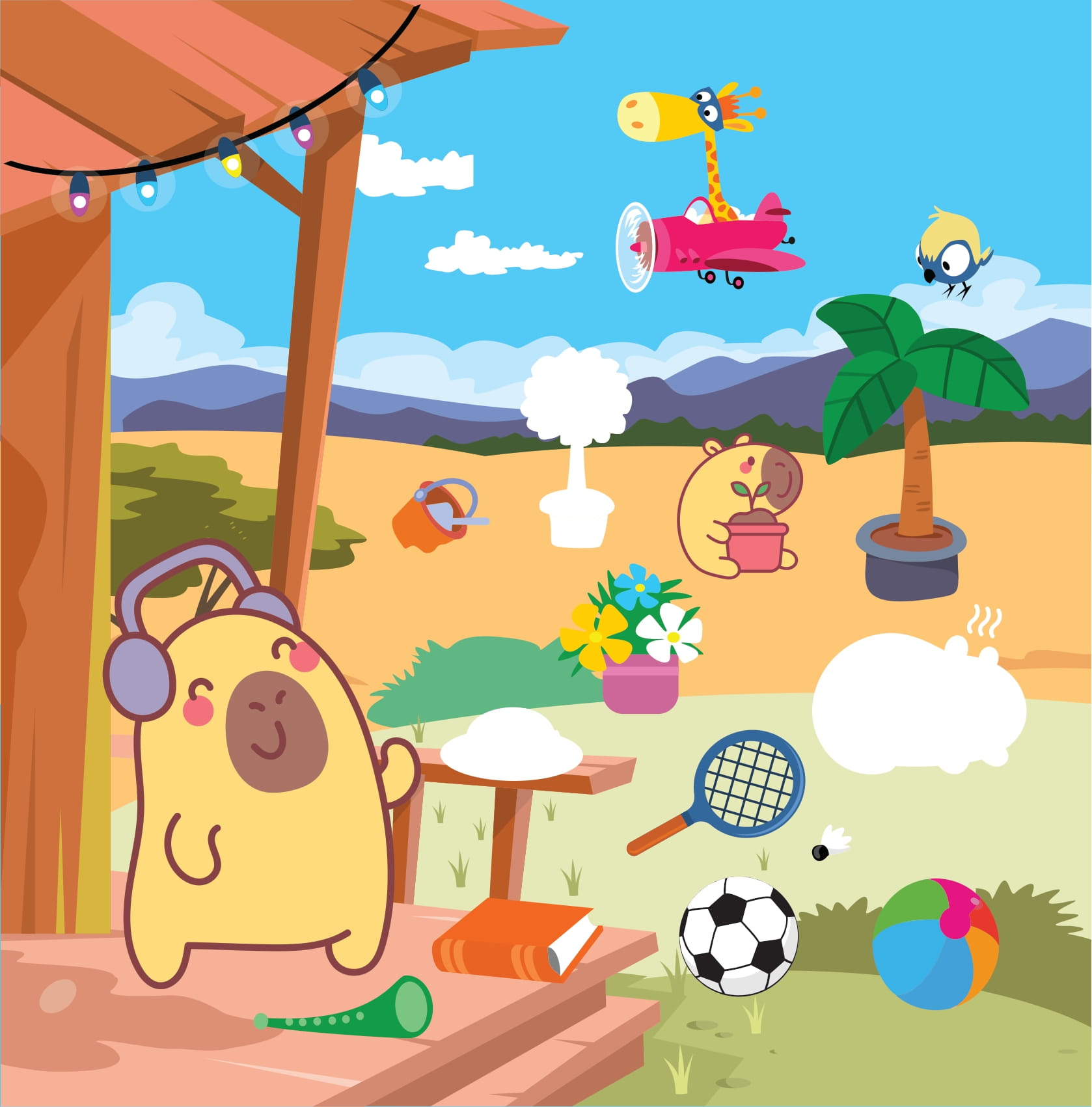 Sticker Capybara - Tìm Vật Ẩn Giấu - Vương Quốc Đồ Chơi - Ảnh 8