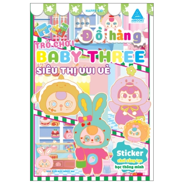 sticker chơi sáng tạo học thông minh - trò chơi đồ hàng baby three - lớp học mẫu giáo - Ảnh 2