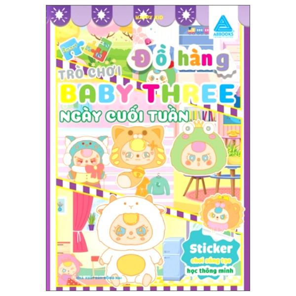 sticker chơi sáng tạo học thông minh - trò chơi đồ hàng baby three - siêu thị vui vẻ - Ảnh 4