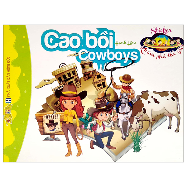 sticker khám phá thế giới - cao bồi - cowboys