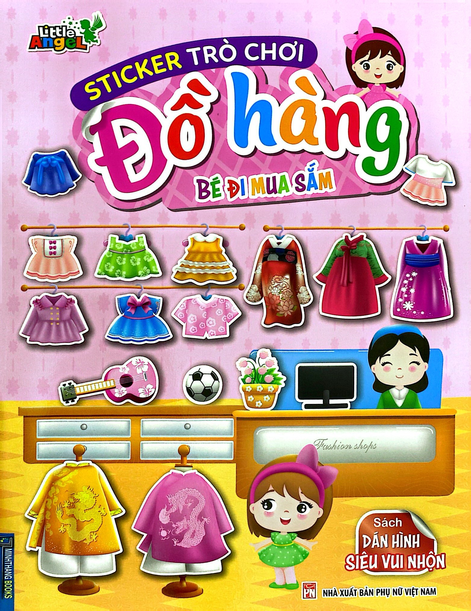 sticker trò chơi đồ hàng - dán hình siêu vui nhộn - bé đi mua sắm - Ảnh 2