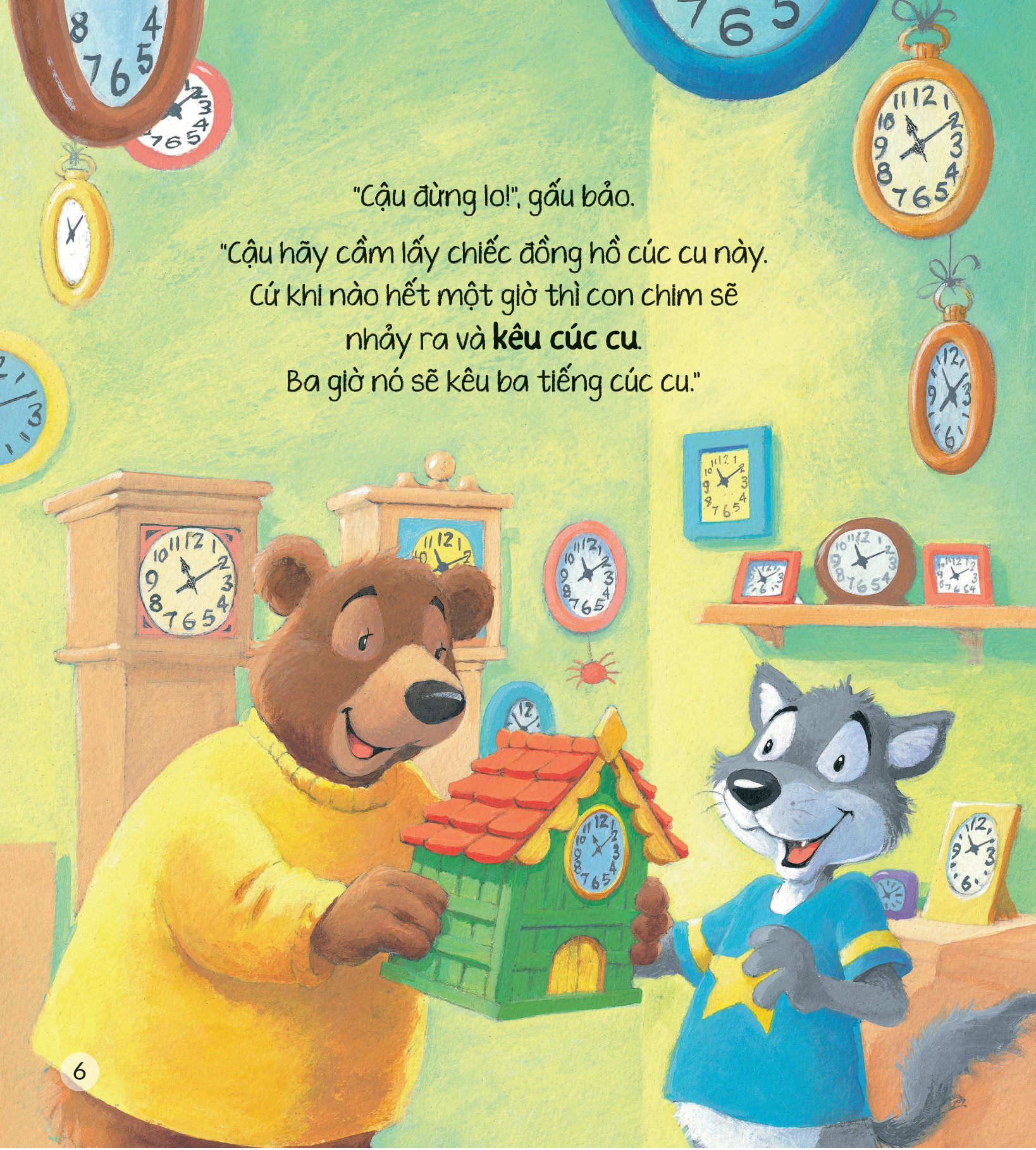storytime - truyện hay rèn luyện kĩ năng - sói xám đã biết xem giờ - Ảnh 4