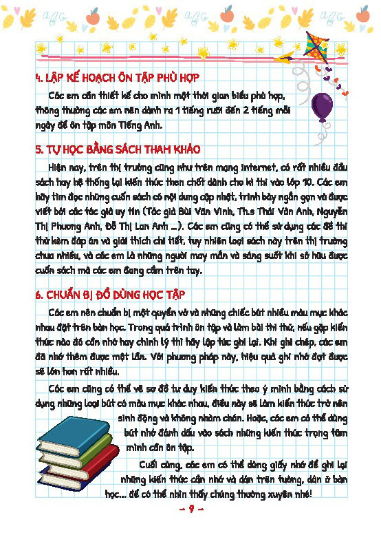 Take Note! - Kien Thuc Trong Tam Luyen Thi Mon Tieng Anh Vao Lop 10 - Ban Mau Co Lo Xo - Ảnh 9