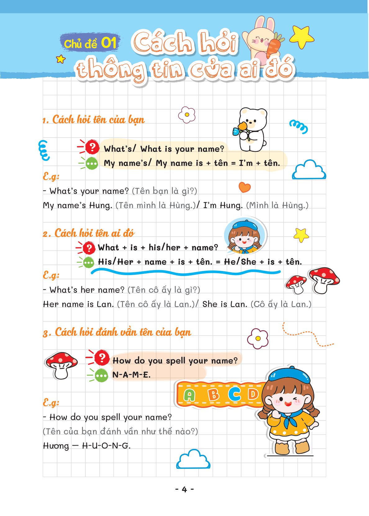 take note - tiếng anh tiểu học - Ảnh 5