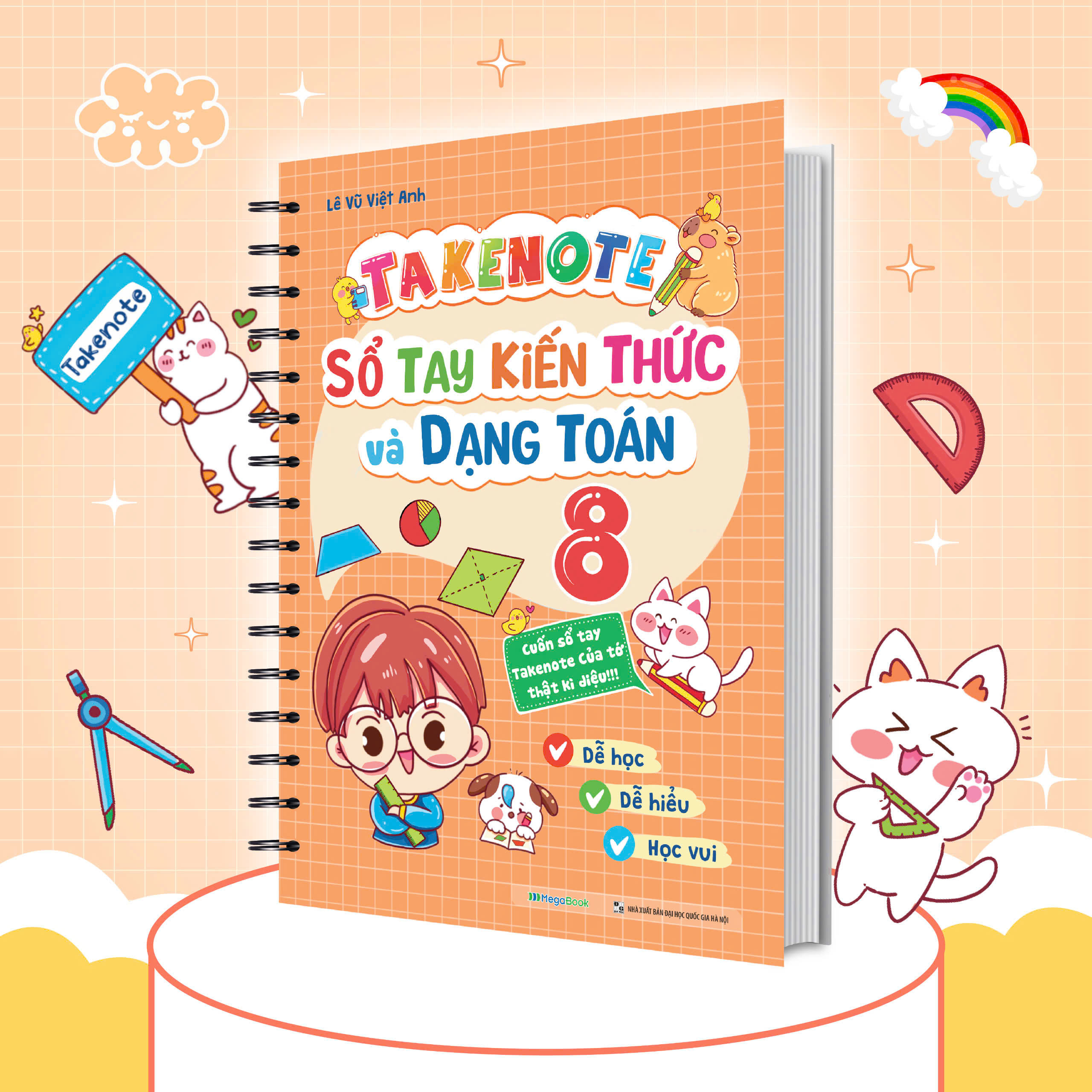 takenote sổ tay kiến thức và dạng toán 8 - Ảnh 2