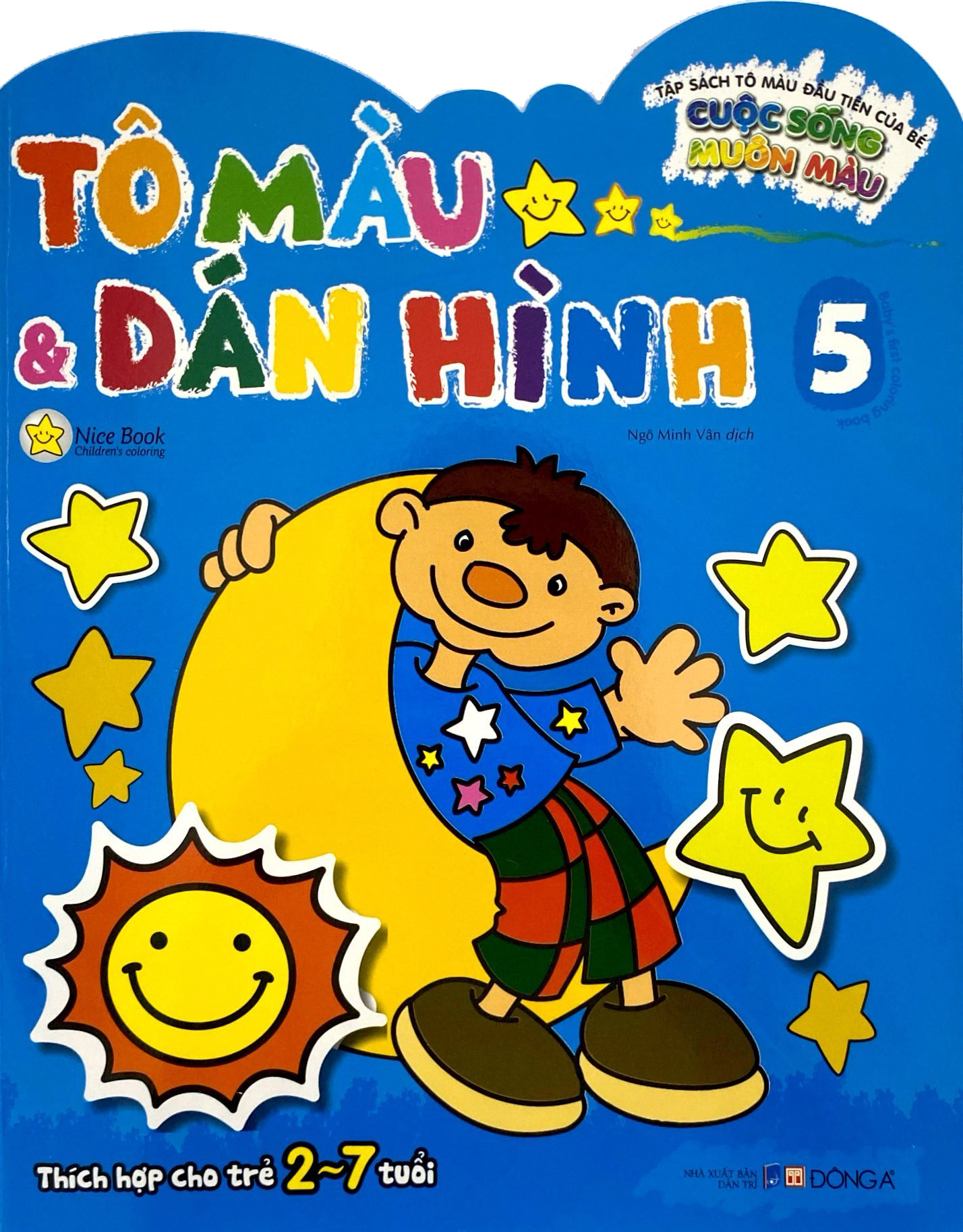 tập sách tô màu đầu tiên của bé - cuộc sống muôn màu - tô màu và dán hình - tập 5 - Ảnh 3