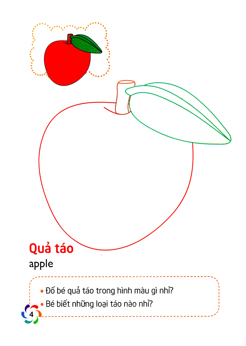 tập tô màu và nhận biết thế giới xung quanh - các loại quả - Ảnh 5