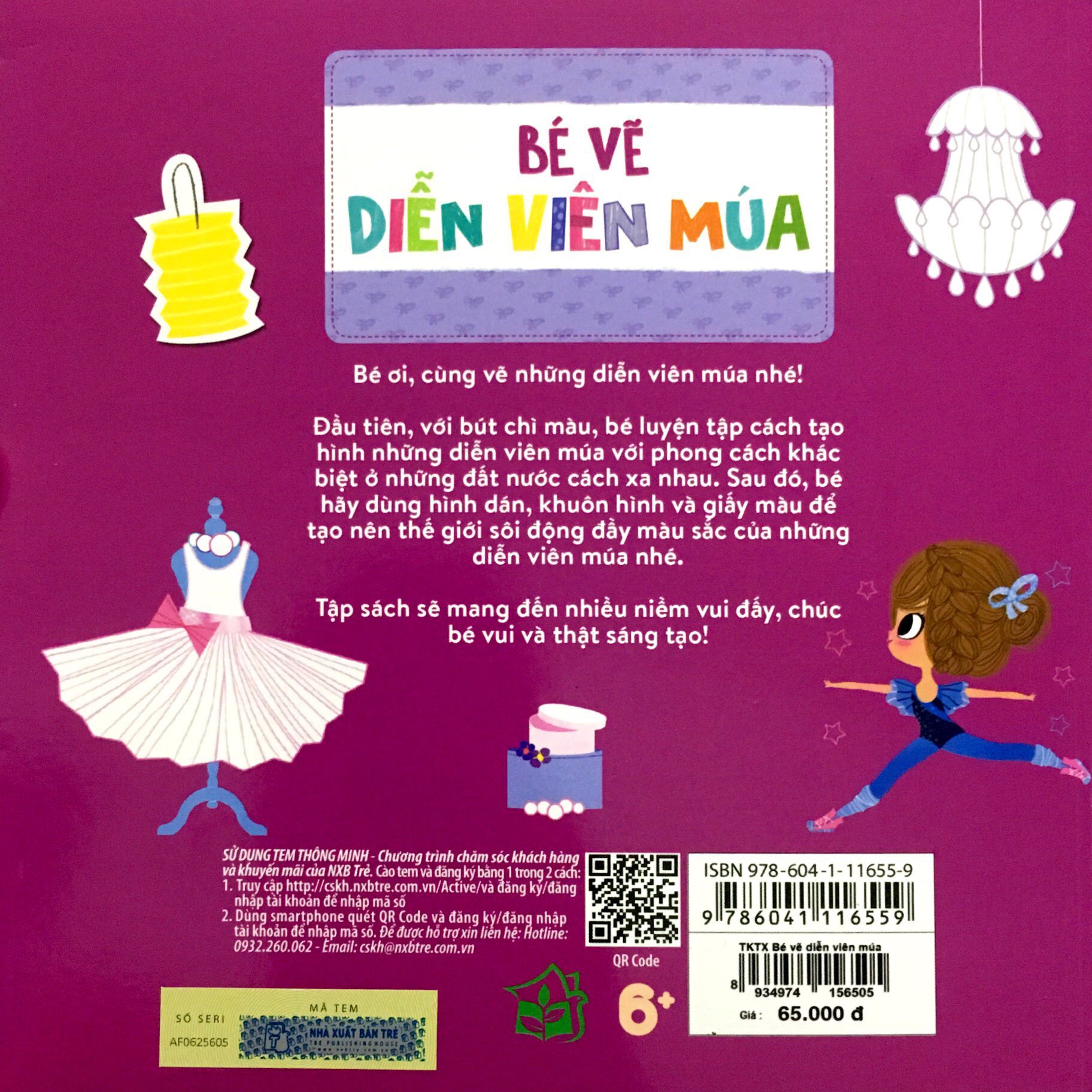 tay khéo tay xinh - bé vẽ diễn viên múa(sách in mực thiên nhiên) - Ảnh 9