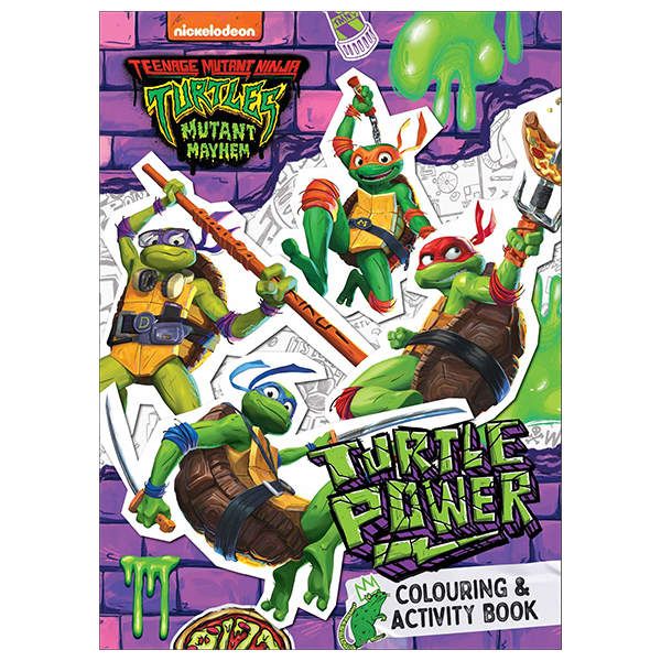 teenage mutant ninja turtles mutant mayhem - turtle power - colouring book & activity book