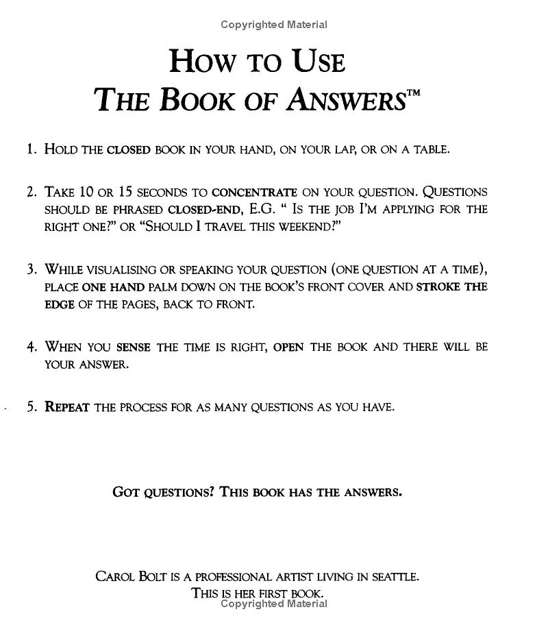the book of answers - Ảnh 7