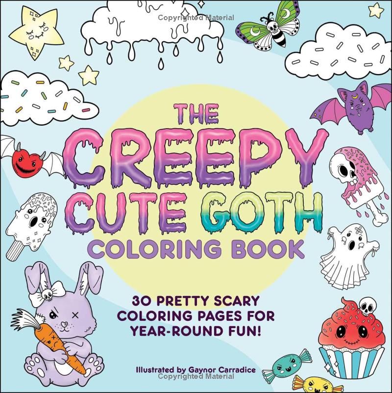 the creepy cute goth coloring book - Ảnh 2