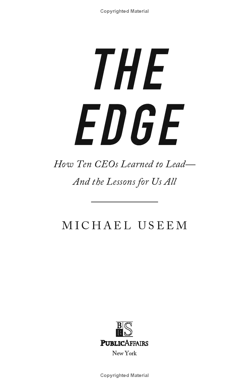 the edge: how ten ceos learned to lead--and the lessons for us all - Ảnh 3