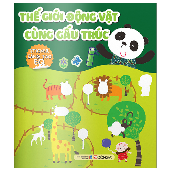 thế giới động vật cùng gấu trúc- sticker sáng tạo eq