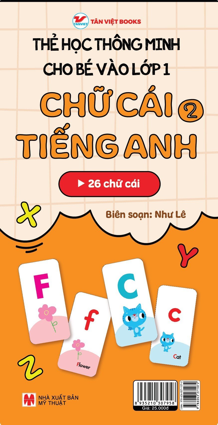 thẻ học thông minh cho bé vào lớp 1 - chữ cái tiếng anh 2 - Ảnh 2