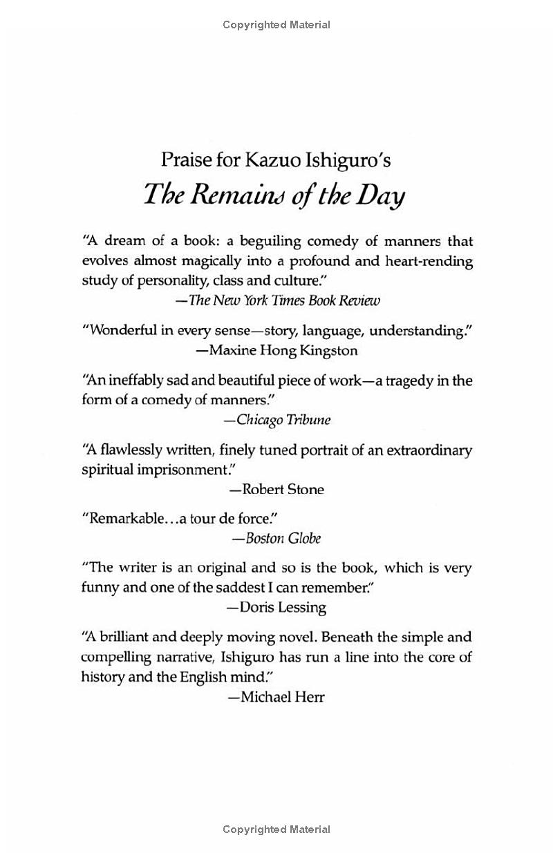 the remains of the day (vintage international) - Ảnh 11