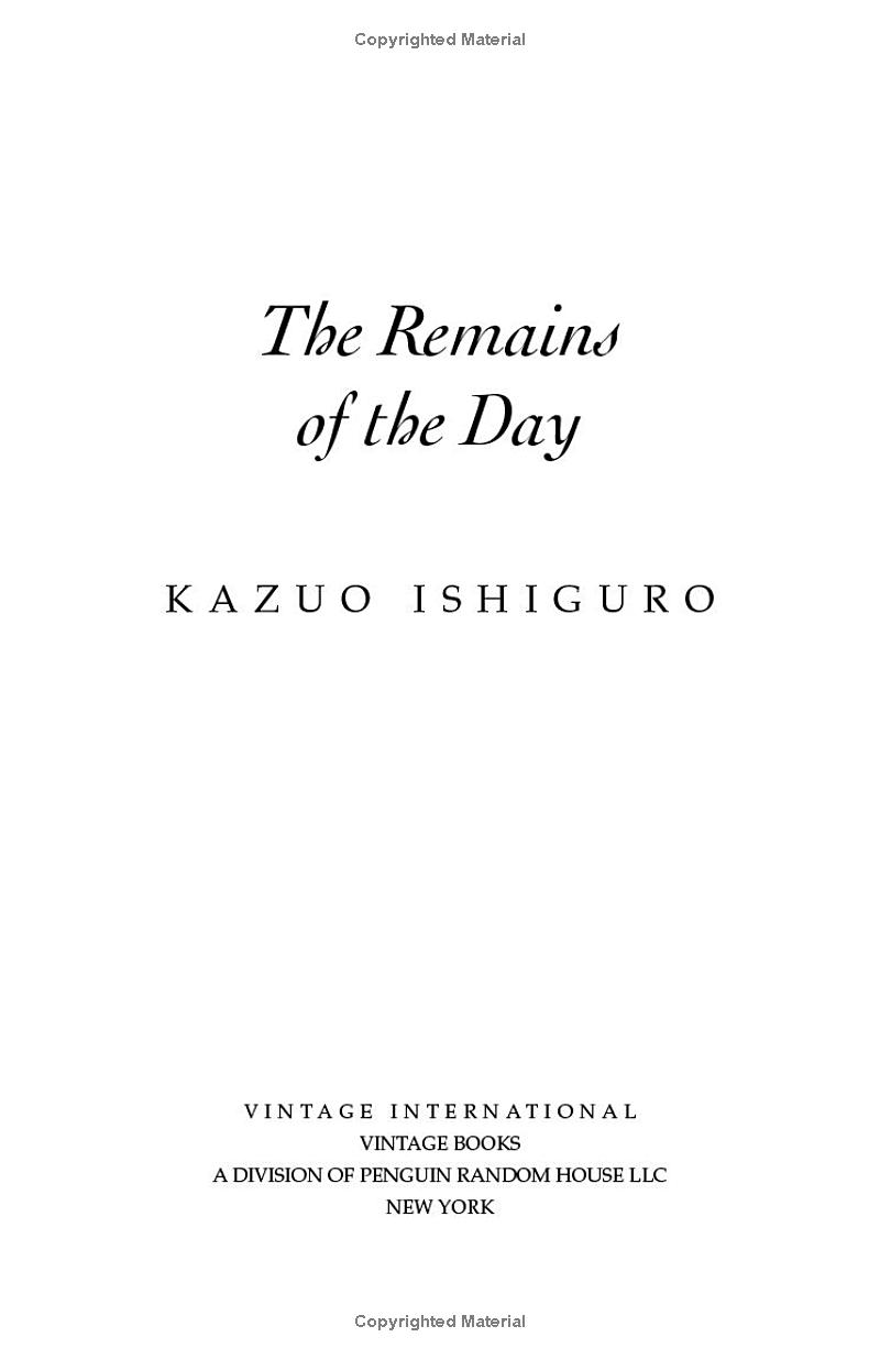 the remains of the day (vintage international) - Ảnh 13