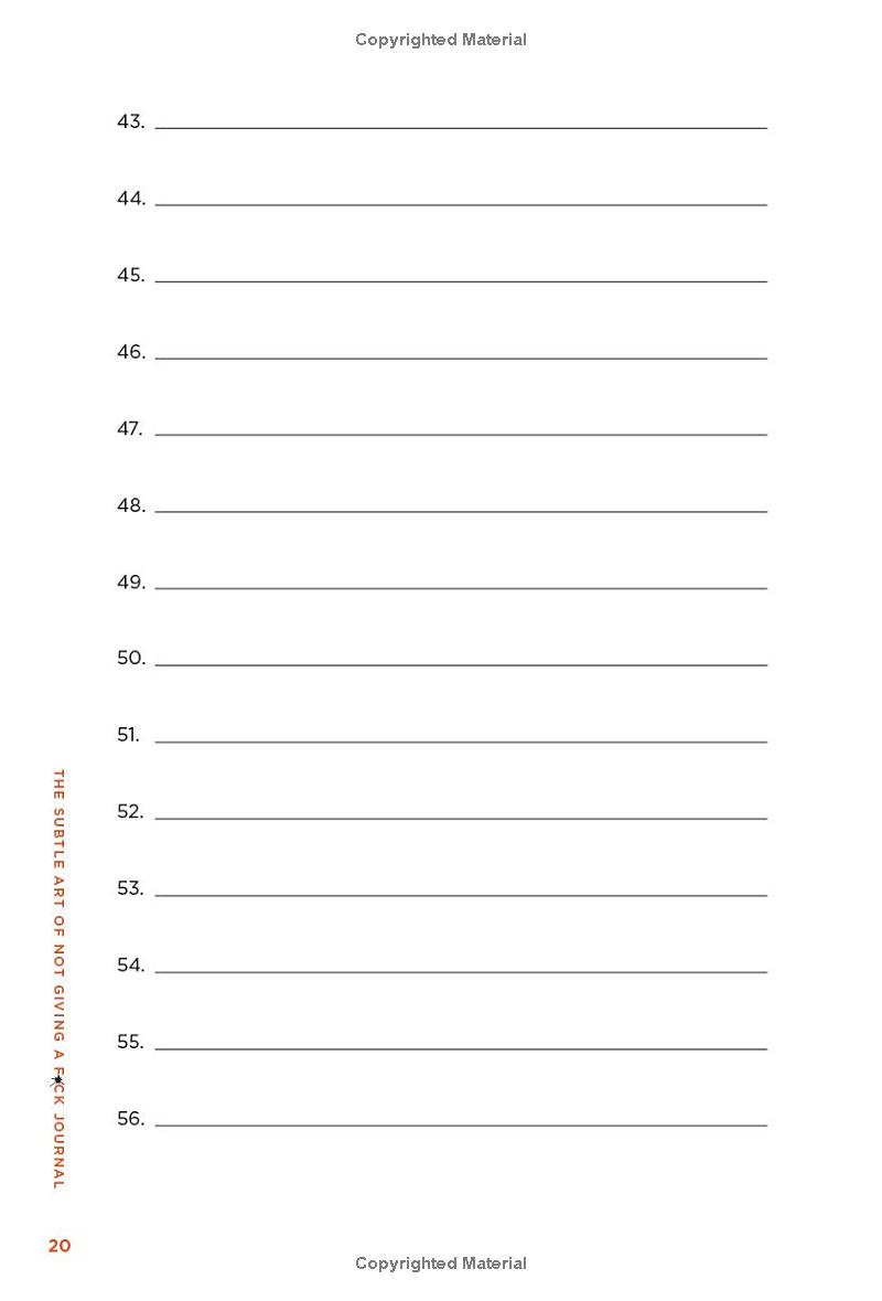 the subtle art of not giving a f*ck journal - Ảnh 12
