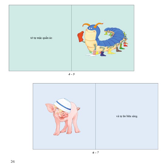 the sweet books - bộ sách ngọt ngào: my frist day at shool - ngày đầu đến trường của tớ (song ngữ) - Ảnh 3