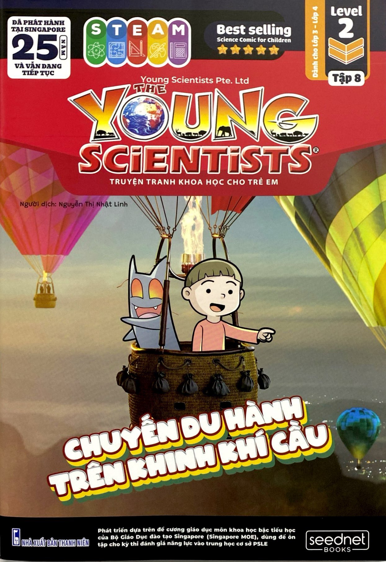the young scientist - truyện tranh khoa học cho trẻ em - level 2 - tập 8 - chuyến du hành trên khinh khí cầu - Ảnh 2