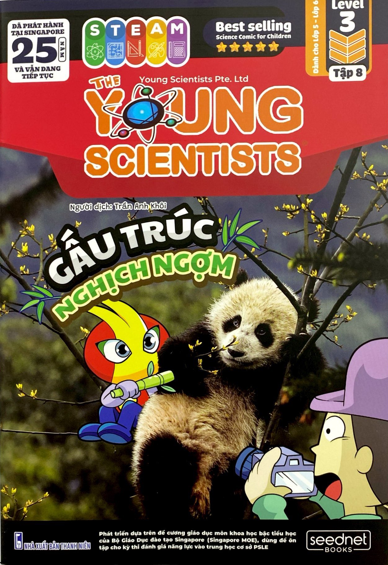 the young scientist - truyện tranh khoa học cho trẻ em - level 3 - tập 8 - gấu trúc nghịch ngợm - Ảnh 2