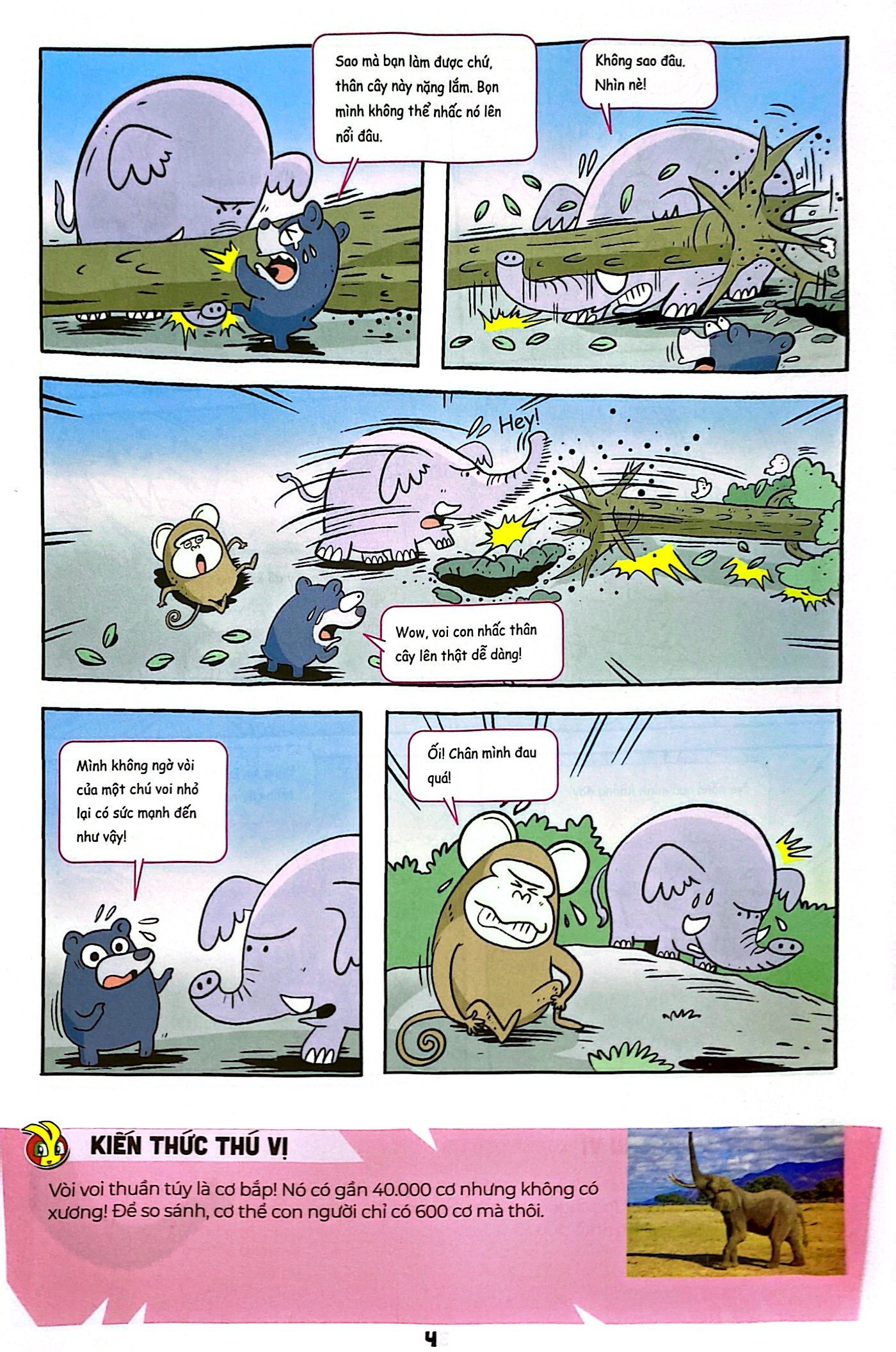 the young scientists - truyện tranh khoa học cho trẻ em - level 2 - tập 12 - giải cứu tê giác trắng - Ảnh 5