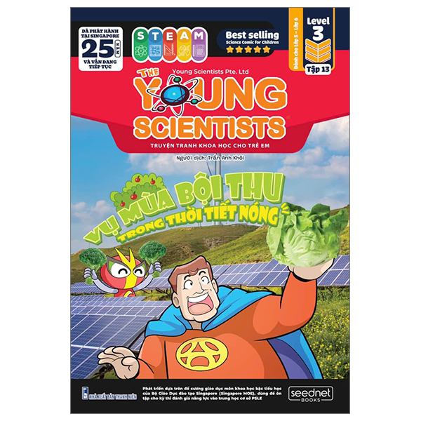 the young scientists - truyện tranh khoa học cho trẻ em - level 3 - tập 13 - vụ mùa bội thu trong thời tiết nóng