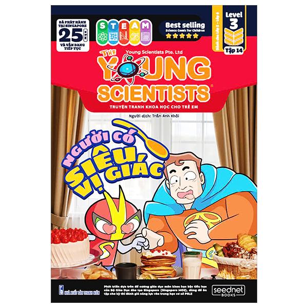 the young scientists - truyện tranh khoa học cho trẻ em - level 3 - tập 14 - người có siêu vị giác