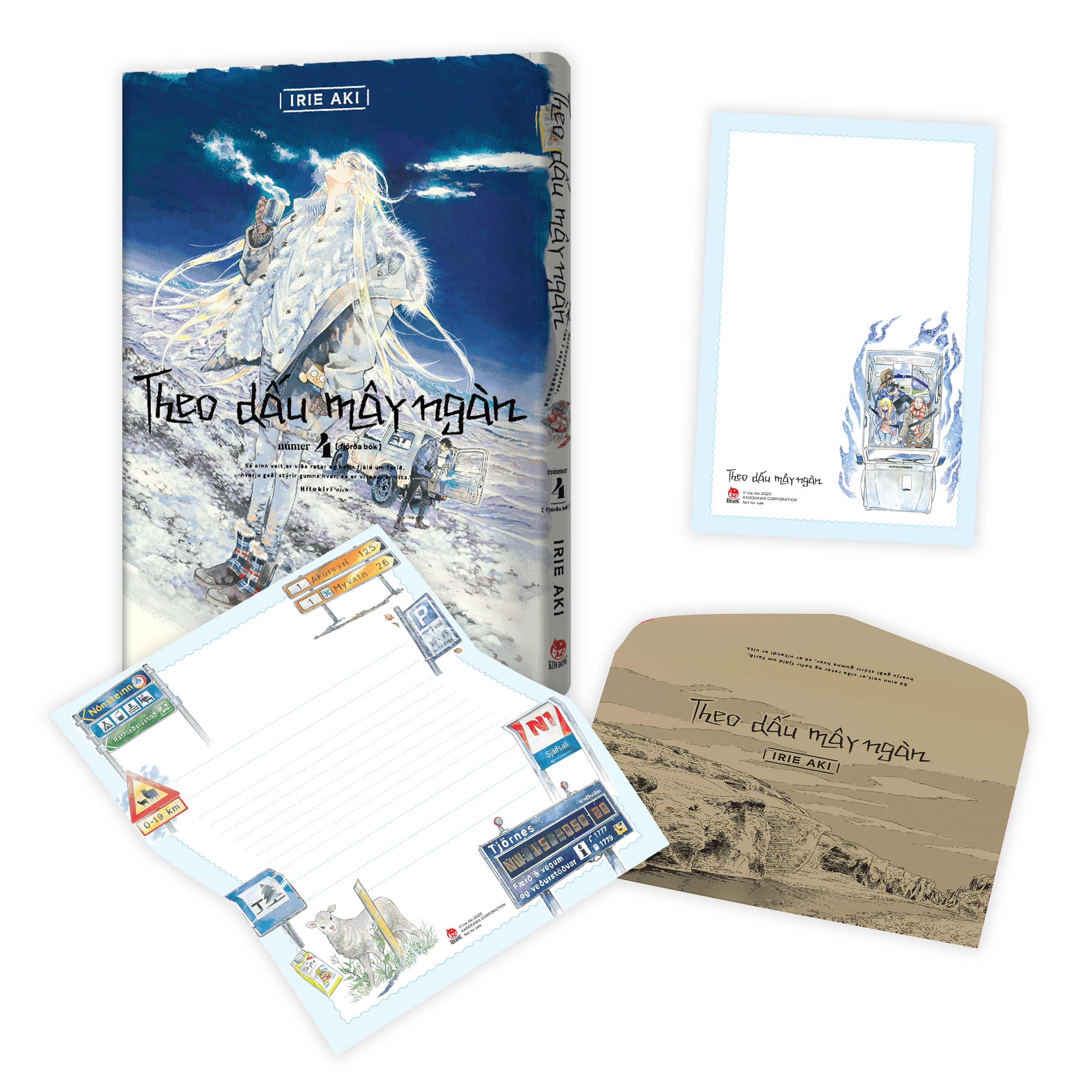 theo dấu mây ngàn - tập 4 - tặng kèm obi + postcard + phong thư + giấy viết thư - Ảnh 2