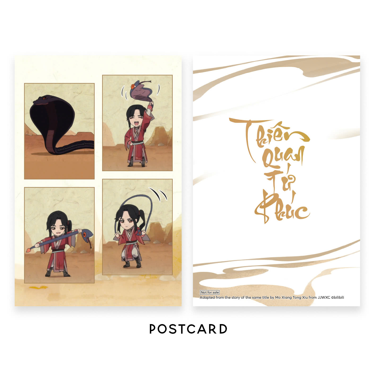 thiên quan tứ phúc - bản hoạt hình - tập 4 - tặng kèm postcard - Ảnh 4
