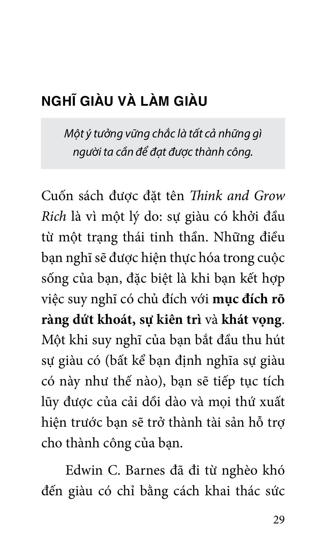 think and grow rich - 10 phút mỗi ngày nghĩ giàu làm giàu - bìa cứng - Ảnh 6