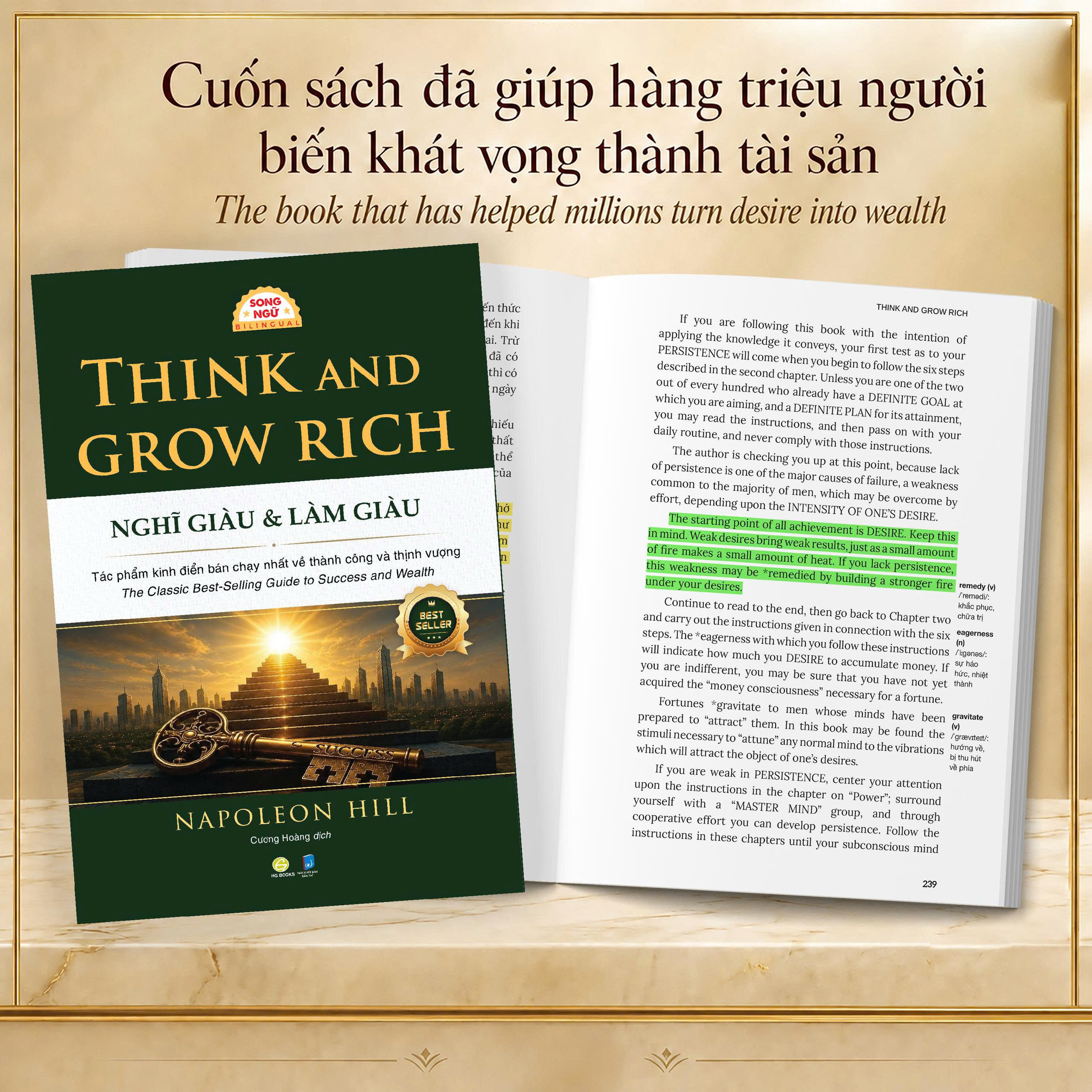 Think And Grow Rich - Nghĩ Giàu Và Làm Giàu - Song Ngữ Việt-Anh - Ảnh 3