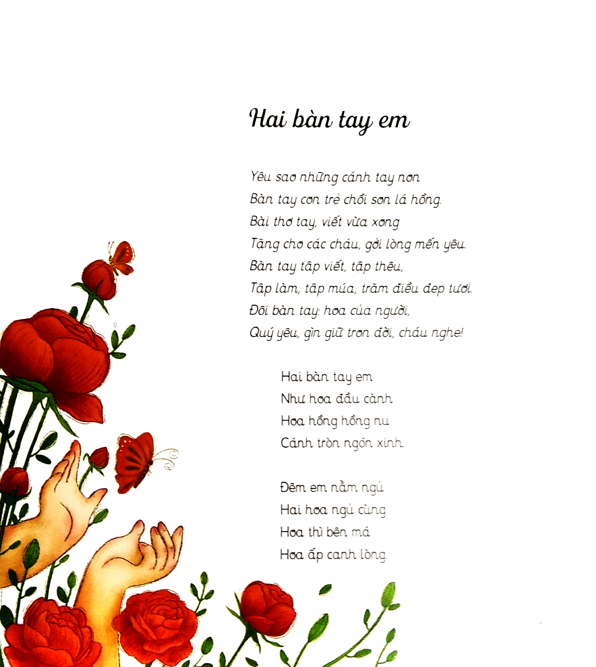 thơ hay viết cho thiếu nhi - hai bàn tay em - Ảnh 5