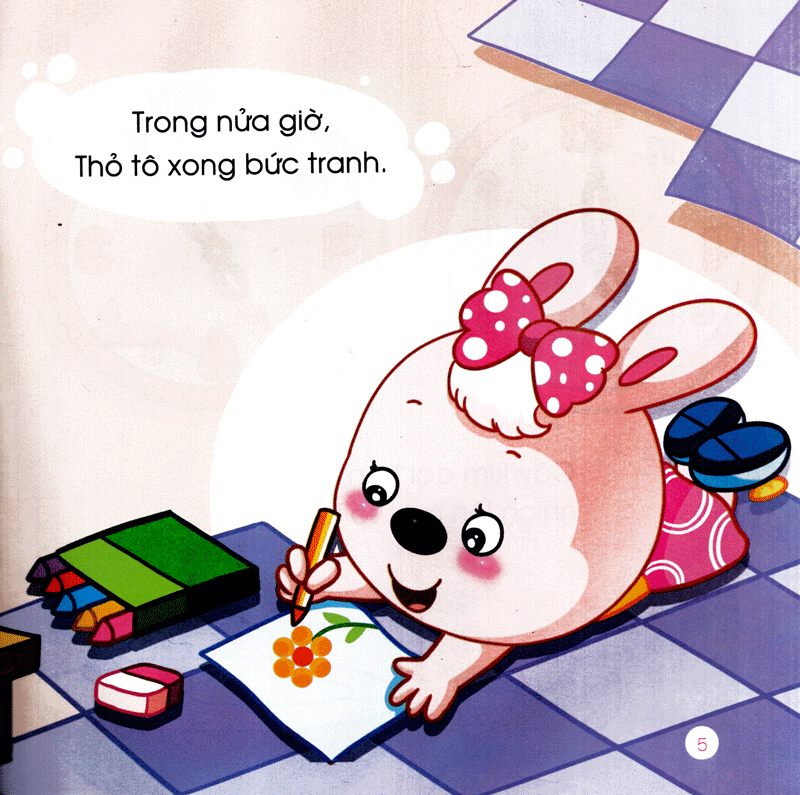 thỏ thông minh và giờ phút giây -song ngữ việt - anh - Ảnh 6