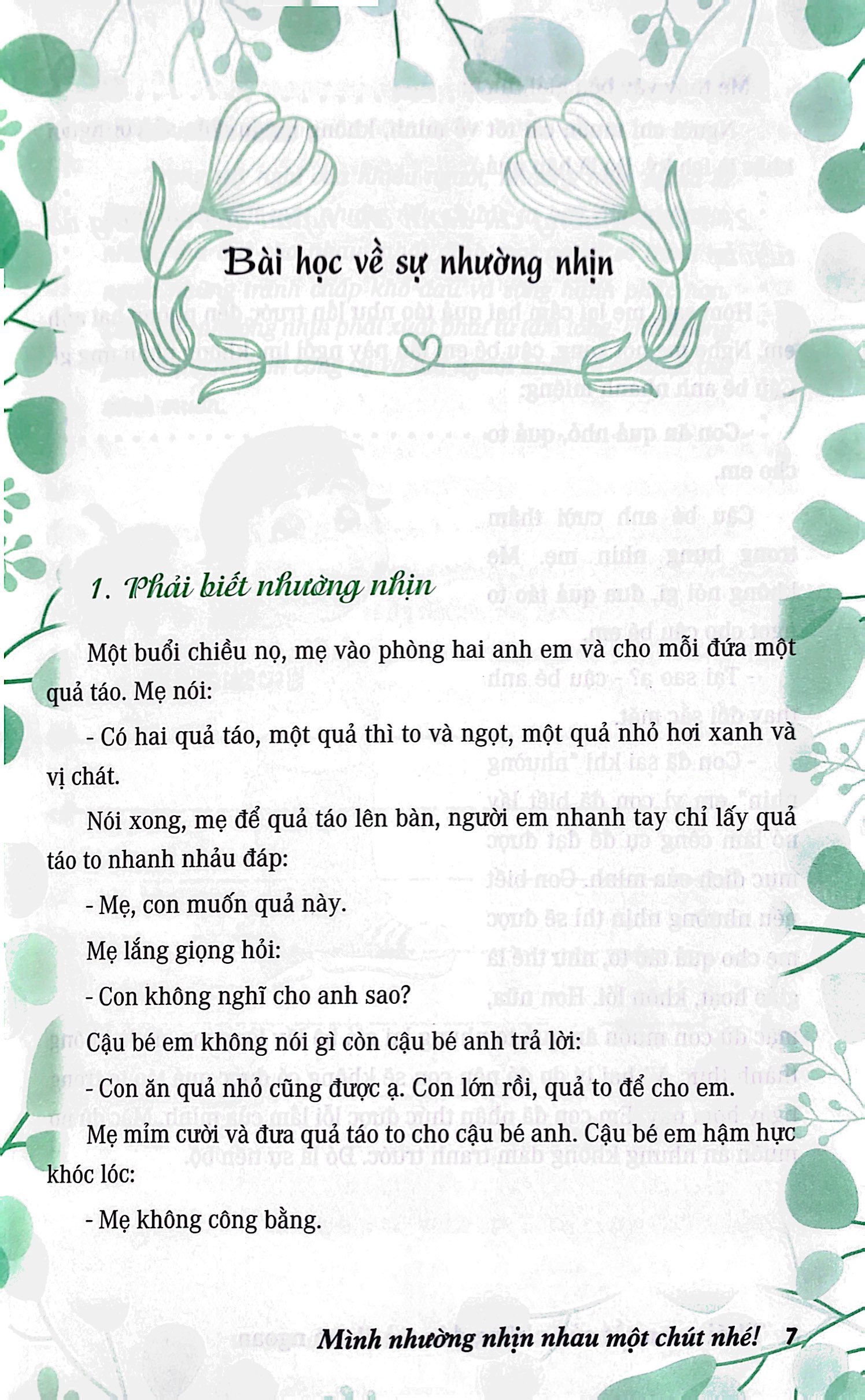 thói quen tốt của những đứa trẻ chăm ngoan - mình nhường nhịn nhau một chút nhé! - Ảnh 5