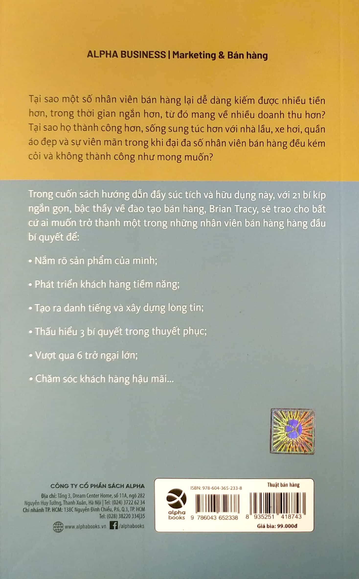 thuật bán hàng (tái bản) - Ảnh 6