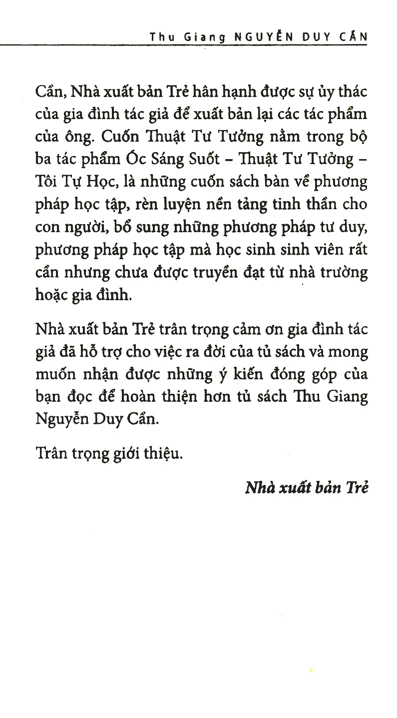 thuật tư tưởng (tái bản 2021) - Ảnh 4