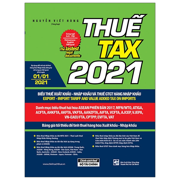 thuế tax 2021 - biểu thuế xuất khẩu - nhập khẩu và thuế gtgt hàng nhập khẩu (song ngữ anh - việt)