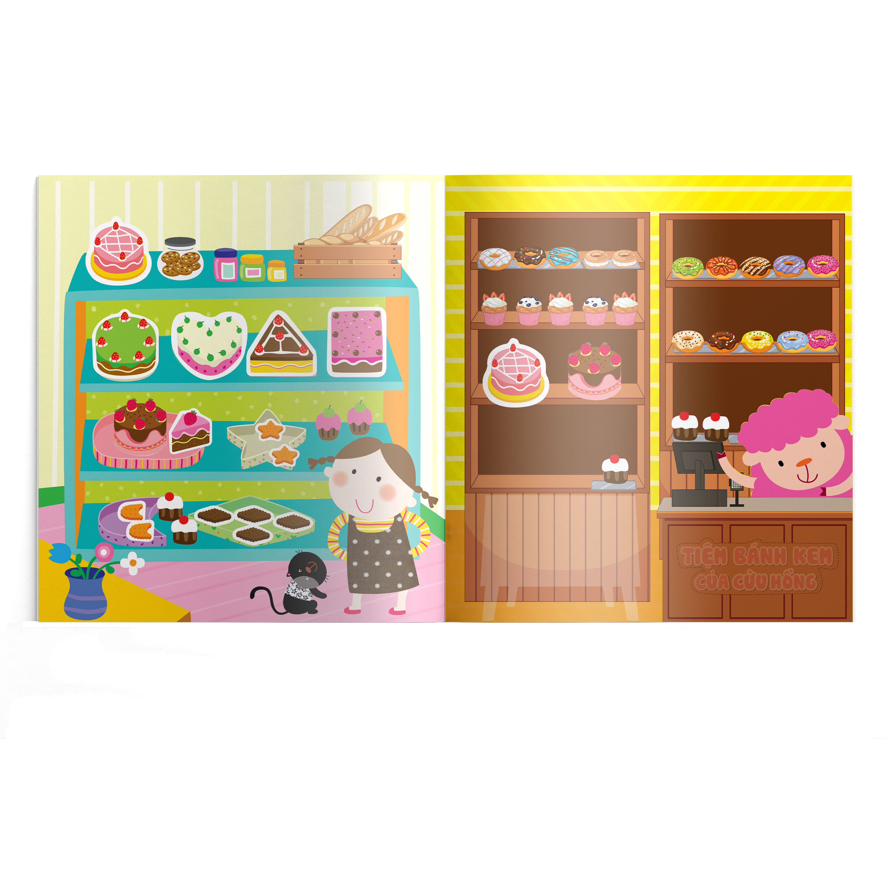 tiệm bánh kem của cừu hồng - sticker sáng tạo eq - Ảnh 4