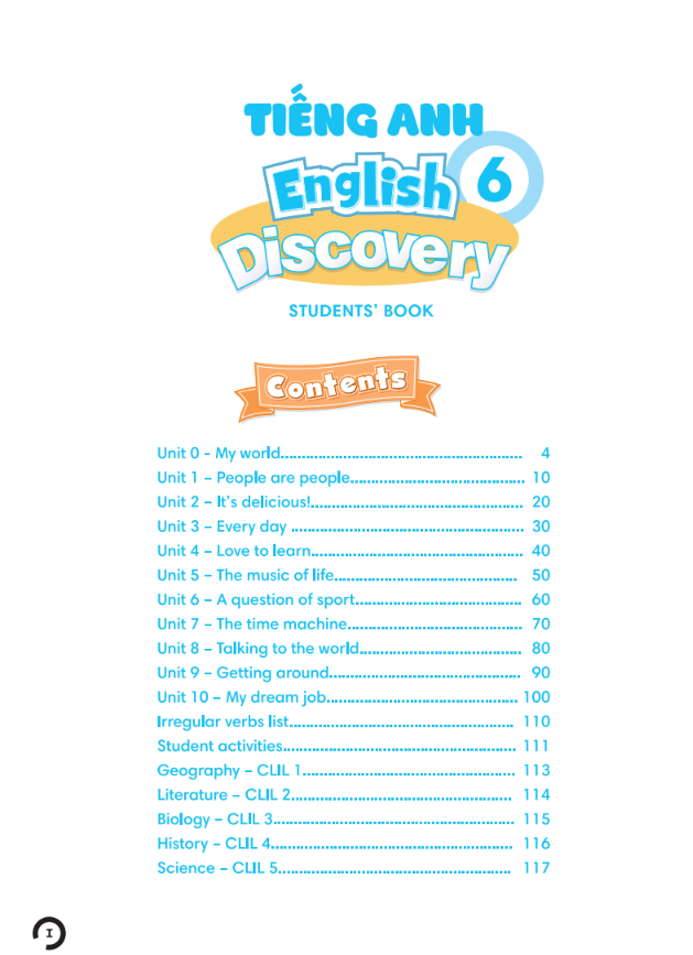 tiếng anh 6 - english discovery - students' book - Ảnh 5