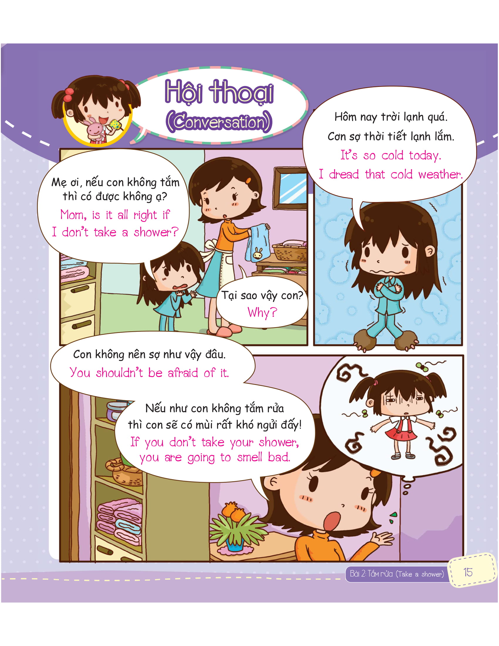 tiếng anh giao tiếp cho trẻ em - daily routines - nếp sinh hoạt hằng ngày - Ảnh 26