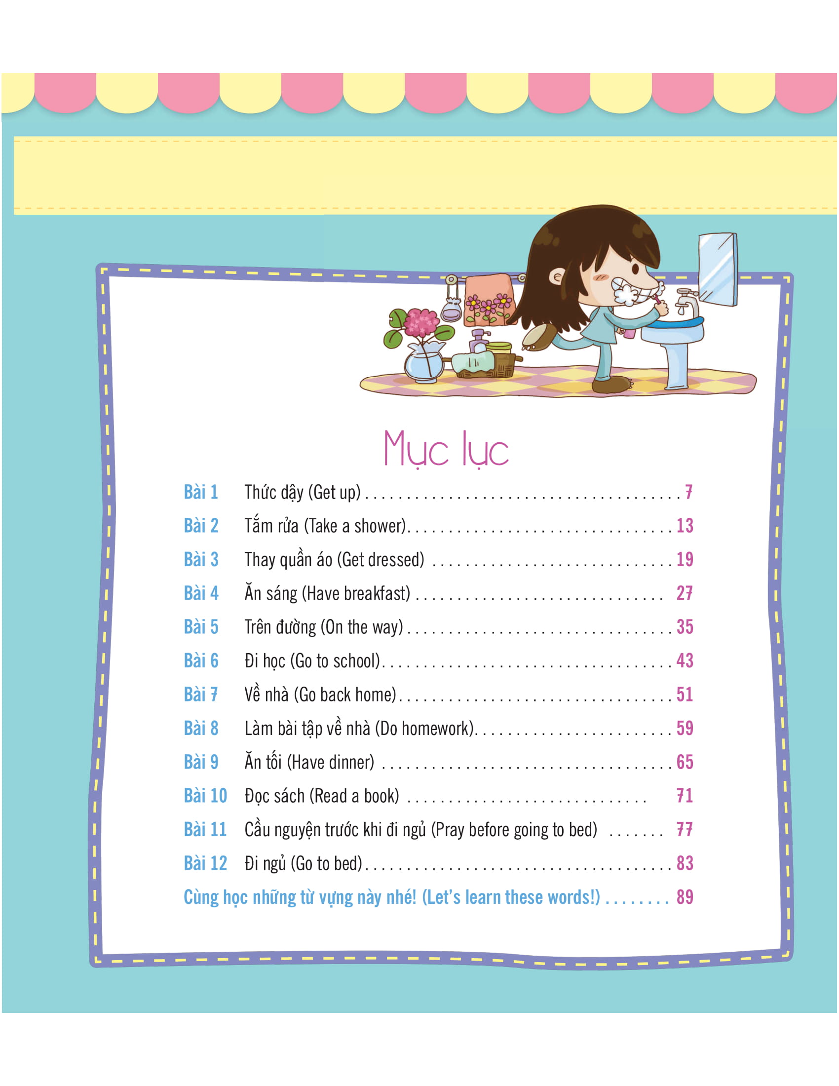 tiếng anh giao tiếp cho trẻ em - daily routines - nếp sinh hoạt hằng ngày - Ảnh 4