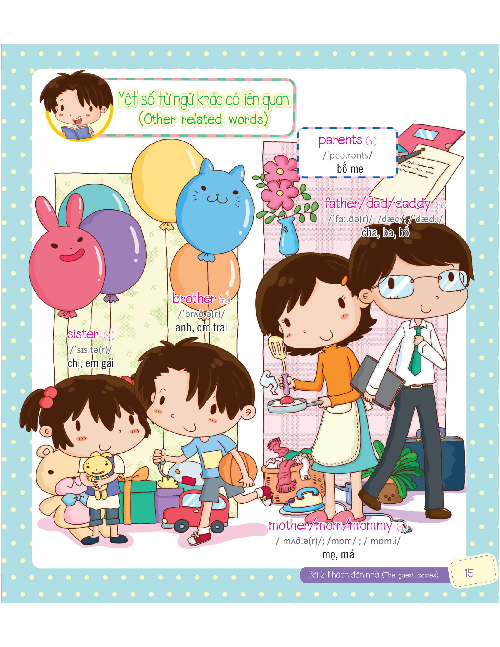 tiếng anh giao tiếp cho trẻ em - familyℹs activities - các hoạt động trong gia đình - Ảnh 27