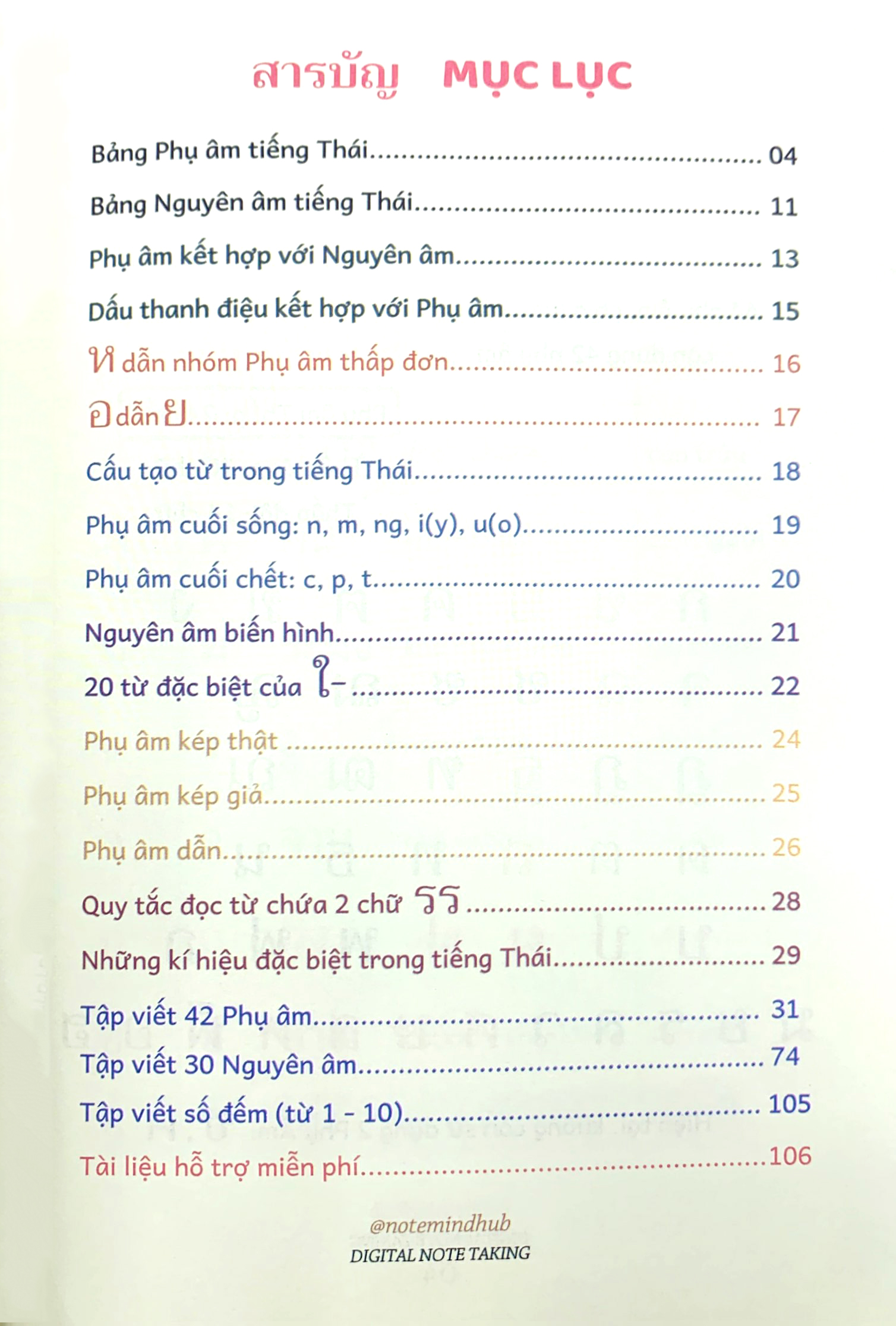 tiếng thái nhập môn - Ảnh 4