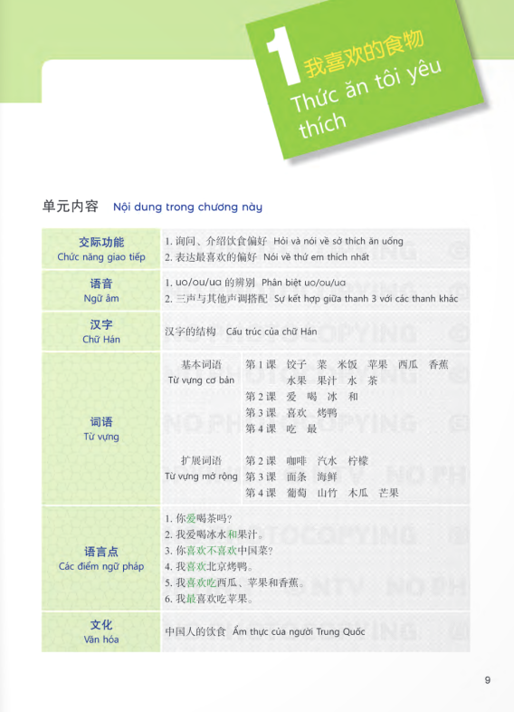 tiếng trung dành cho học sinh trung học - tập 2 - Ảnh 8