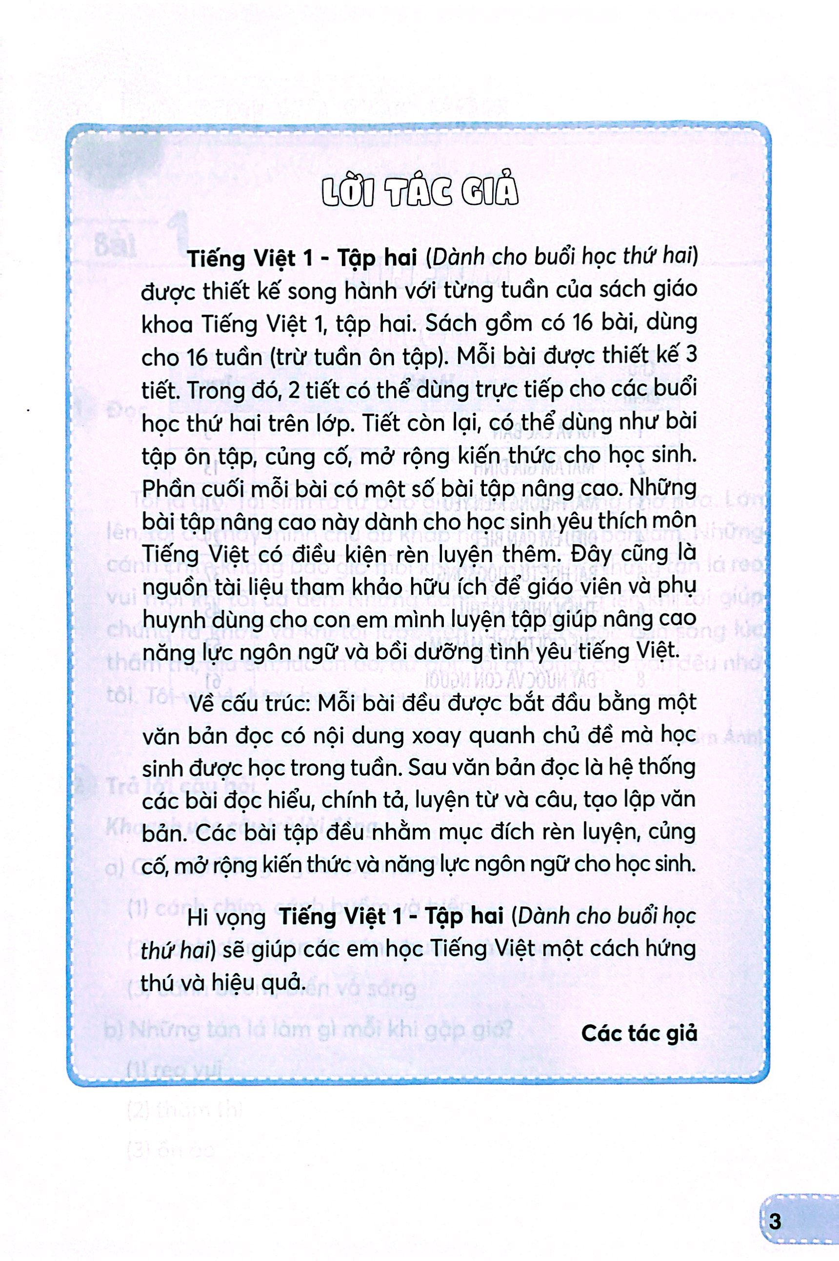 tiếng việt 1 - tập 2 (kết nối) (dành cho buổi học thứ hai) - Ảnh 3