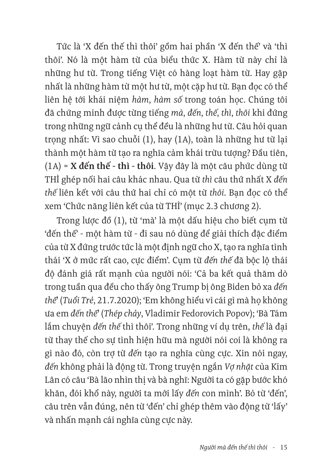 Tiếng Việt Giàu Đẹp - Người Mà Đến Thế Thì Thôi - Logic-Ngữ Nghĩa Từ Hư Tiếng Việt - Ảnh 10