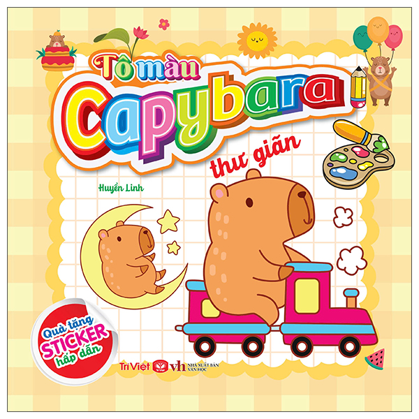 Tô Màu Capybara - Chăm Chỉ, Sạch Sẽ - Ảnh 6