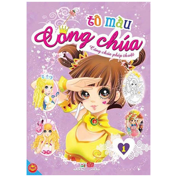 tô màu công chúa - công chúa phép thuật